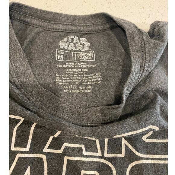 STAR WARS Youth T-shirt Size Medium Gray - Picture 2 of 4